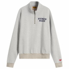 Human Made Men's Half-Zip Sweatshirt in Gray