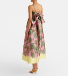 Alémais Faye floral midi dress