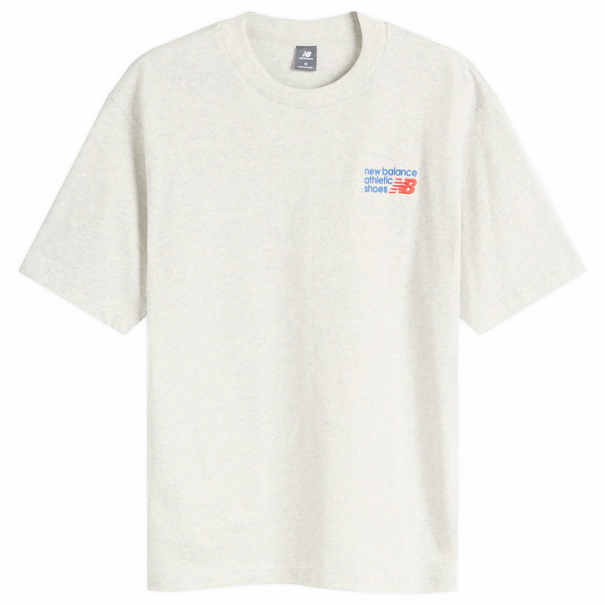 New Balance Men's Athletics Premium Logo T-Shirt in Ash Heather