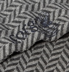 Kingsman - Herringbone Cotton-Blend Socks - Gray