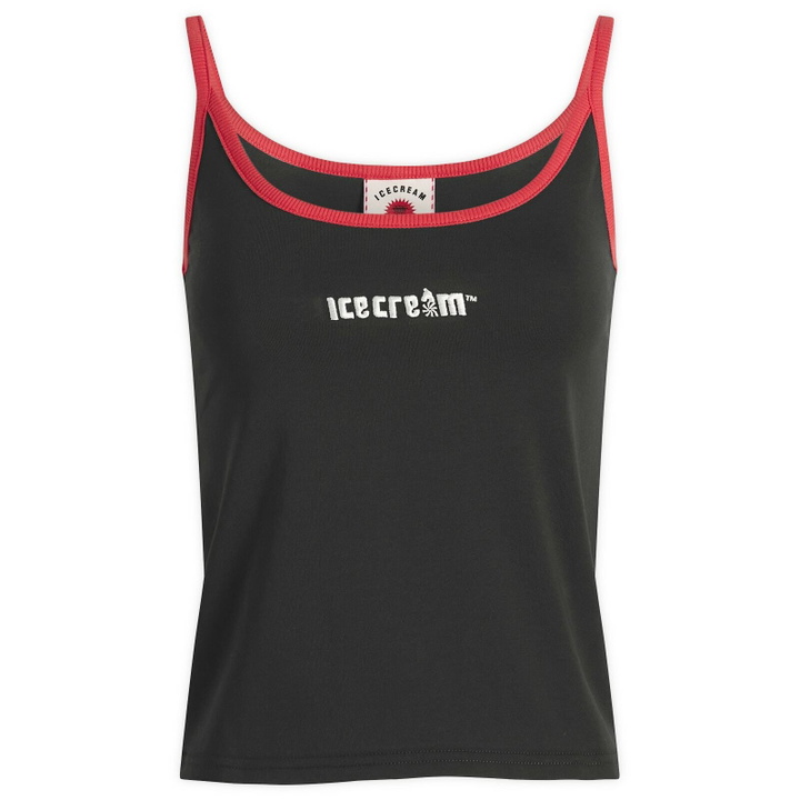 Photo: ICECREAM Women's Soft Serve Contrast Vest Top in Black