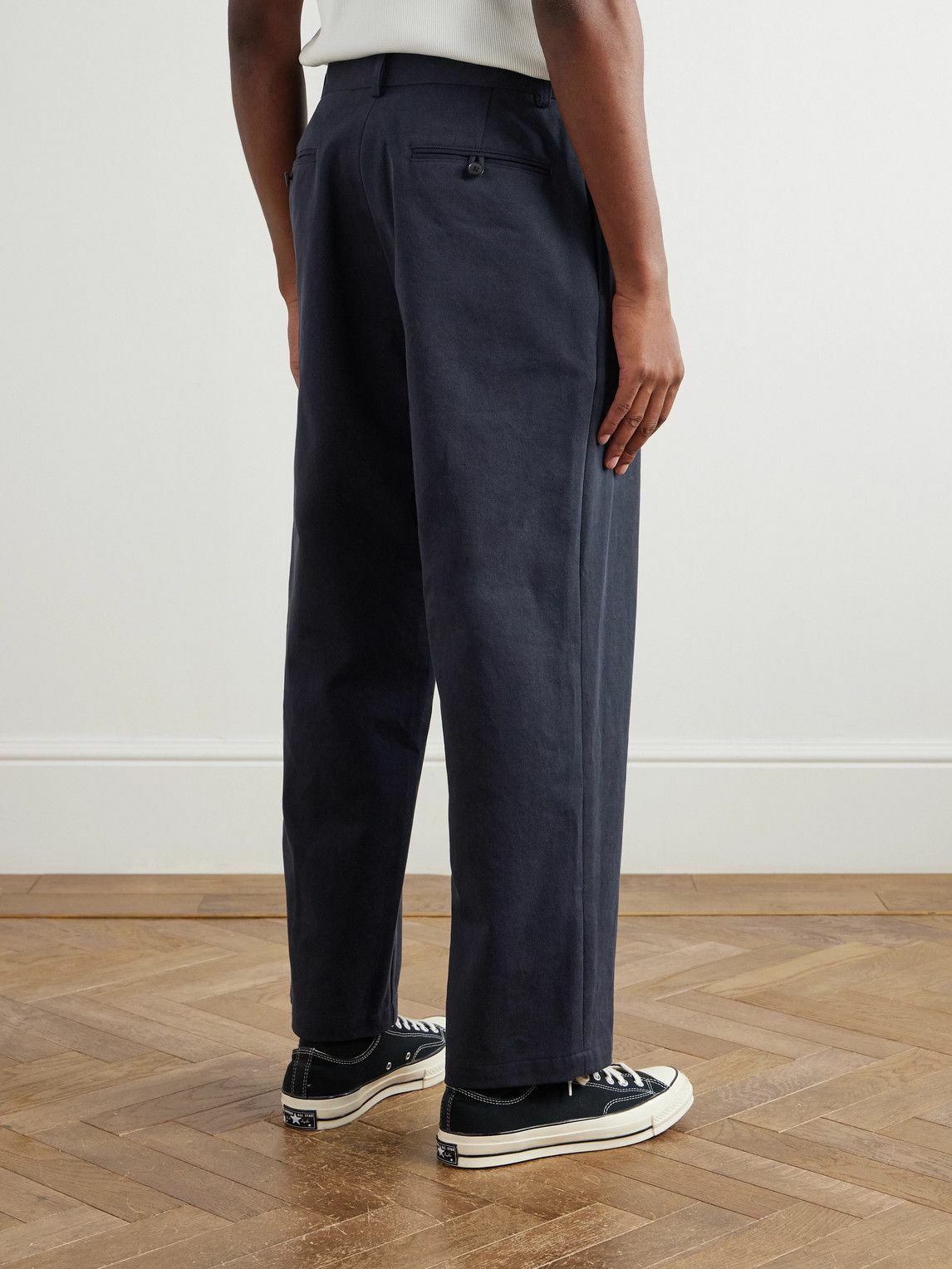 A.PRESSE - Type.3 Tapered Cotton-Twill Chinos - Blue