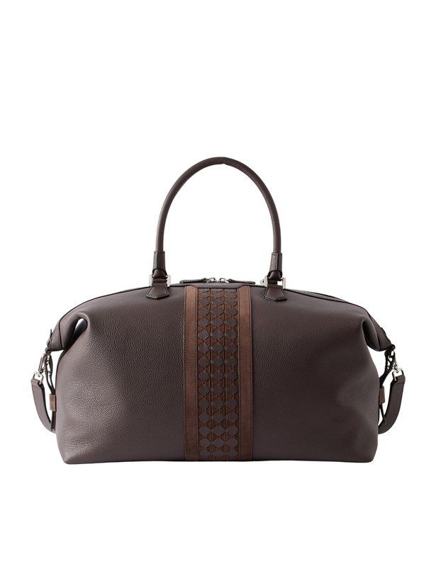 Photo: Serapian - Mosaico-detailed Leather Weekend Bag