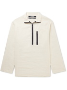 Jacquemus - Vanilla Two-Tone Hemp and Cotton-Blend Half-Zip Jacket - Neutrals