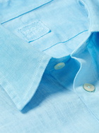 120% - Linen Shirt - Blue