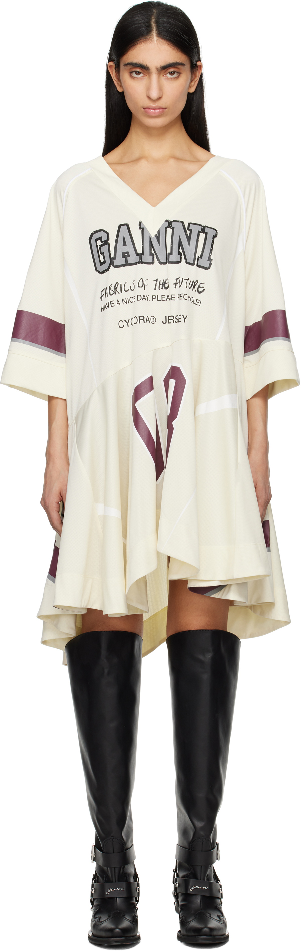 knee length dresses for ladies Future Mesh Oversized Mini Dress