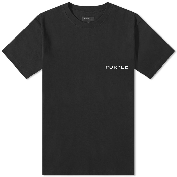 Photo: Purple Brand Men's Heavy Jersey Logo T-Shirt in Black