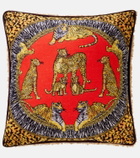 Versace Home Wild Cats wool cushion