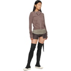 Rick Owens DRKSHDW Taupe Tower Mountain Sweat Jacket