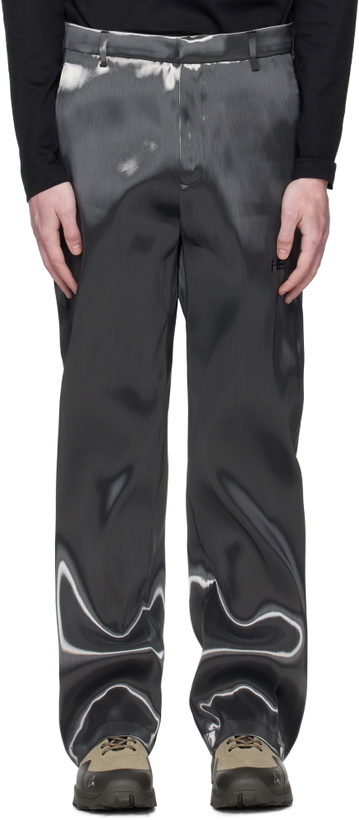 Photo: HELIOT EMIL Gray Liquid Metal Trousers
