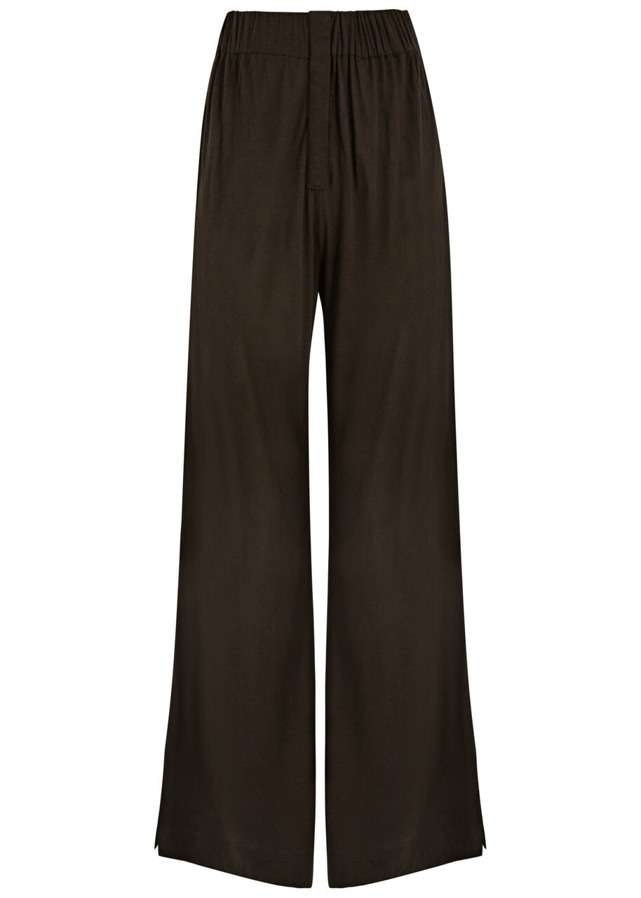 16 Arlington Virage Wide-leg Jersey Trousers Brown 6 (UK6 / XS)