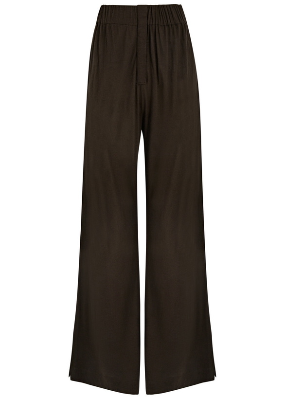 Photo: 16 Arlington Virage Wide-leg Jersey Trousers Brown 6 (UK6 / XS)