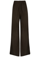 16 Arlington Virage Wide-leg Jersey Trousers Brown 6 (UK6 / XS)