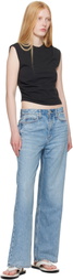 rag & bone Black Mica Sleeveless Top