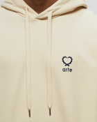 Arte Antwerp Hearts Leaves Arte Logo Chest Hoodie Beige - Mens - Hoodies