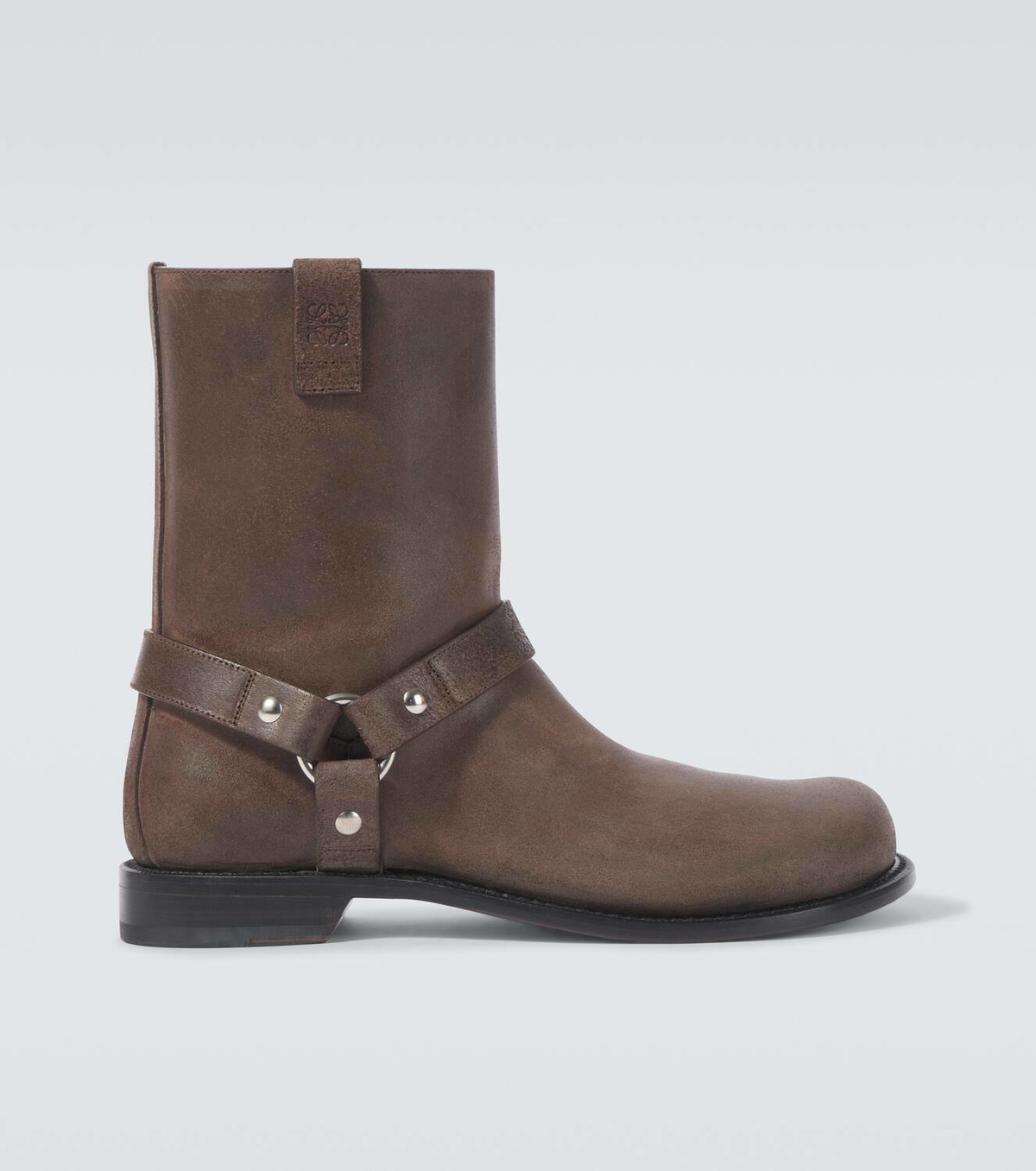 ロエベ Loewe Campo Biker Shearling Boots Loewe Campo brushed suede biker boots Loewe