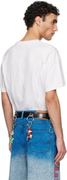 doublet White Fox Anime Print T-shirt