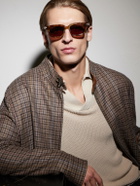 Zegna - Square-Frame Tortoiseshell Acetate Sunglasses - Brown