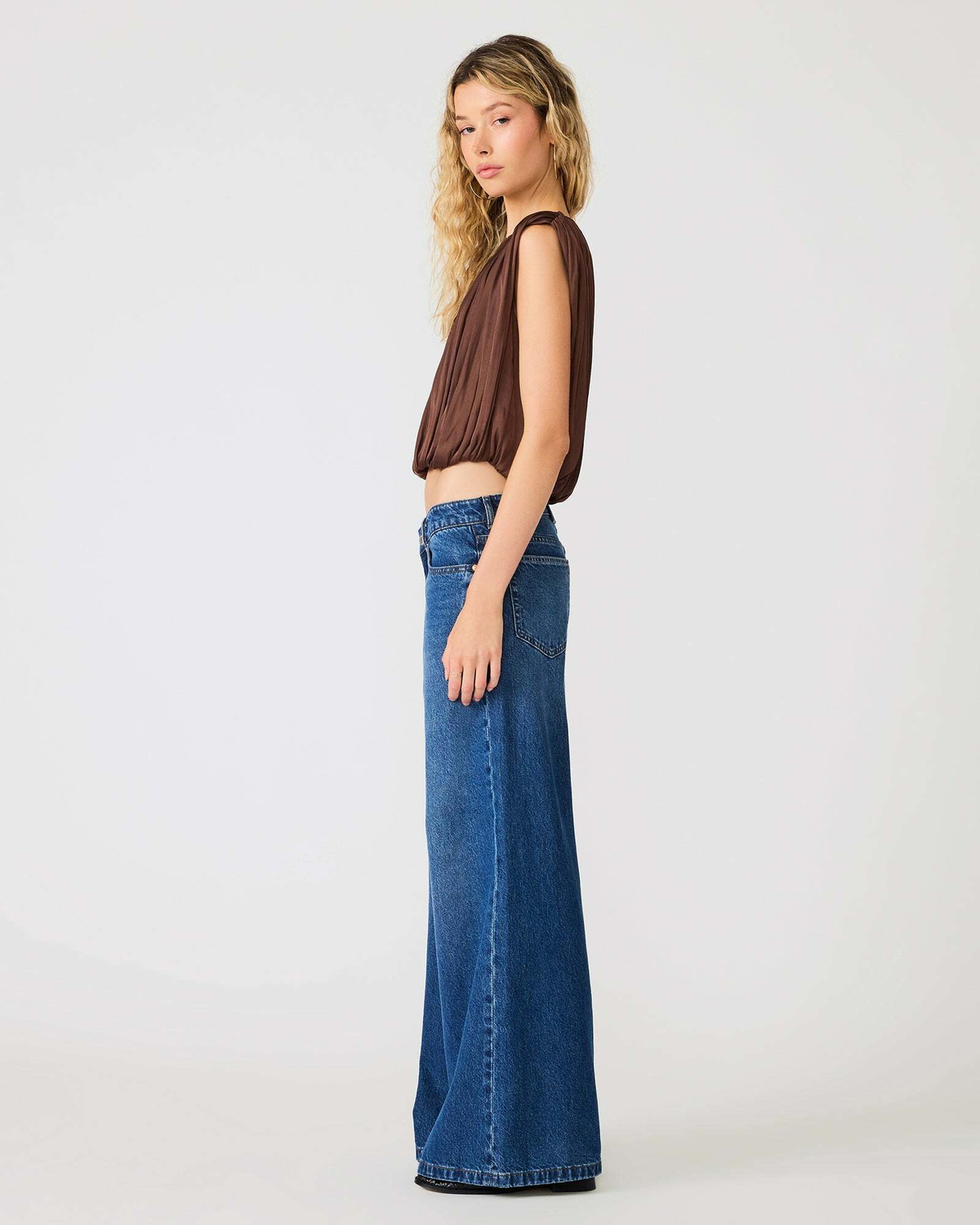 Steve Madden Milana Top in Chocolate