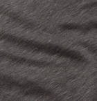 Officine Générale - Simon Garment-Dyed Linen Polo Shirt - Gray