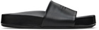 MM6 Maison Margiela Black Nappa Leather Sandals