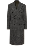 Richard James - Double-Breasted Wool-Blend Tweed Coat - Gray