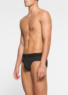Skims Cotton-blend Briefs set of Three Black