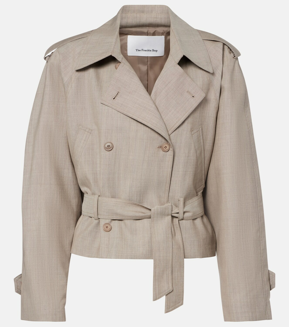 The Frankie Shop Stan belted wool jacket