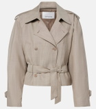 The Frankie Shop Stan belted wool jacket