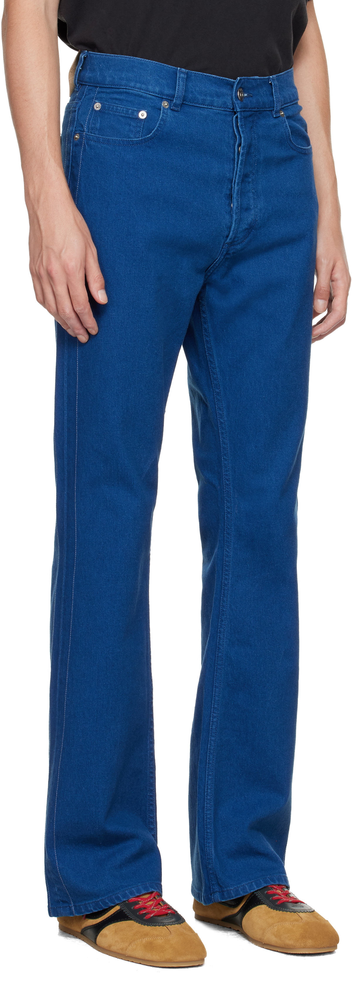 JW Anderson Blue Bootcut Jeans