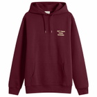Drôle de Monsieur Men's Drole De Monsieur Slogan Hoodie in Wine