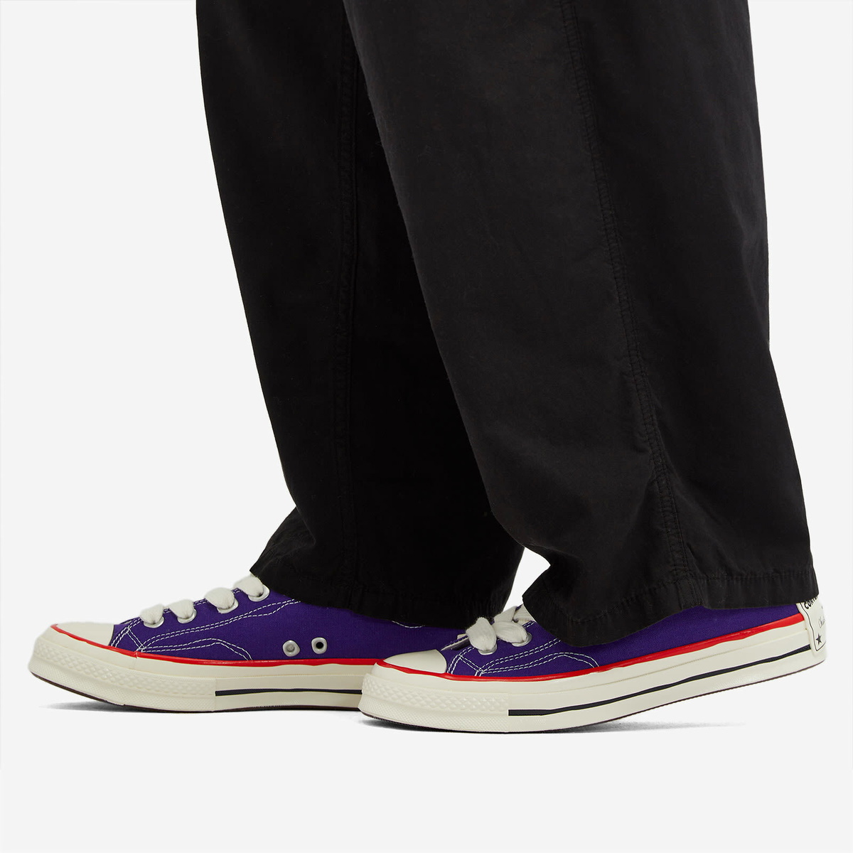 Converse Chuck 70 Sketch Ox Sneakers in Court Purple/Egret/Red