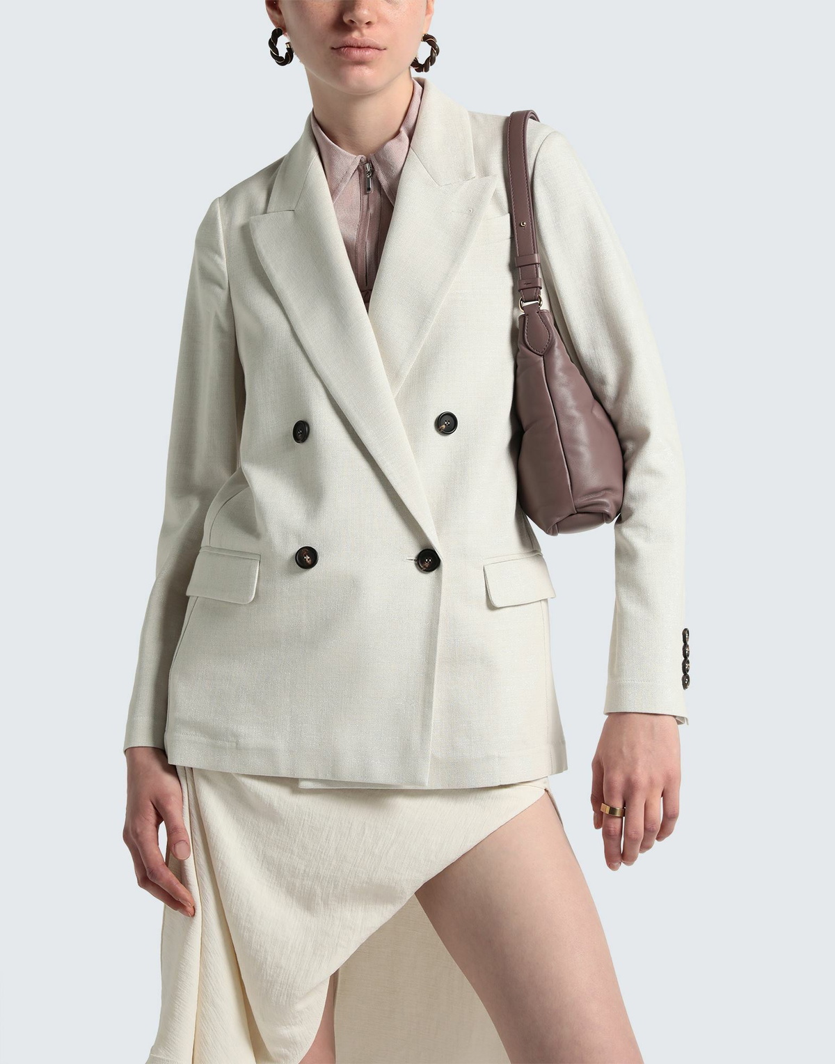 Brunello Cucinelli Womens Blazer in Off white