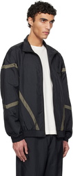 WACKO MARIA Black & Green Nylon Track Jacket