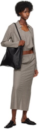 Gabriela Coll Garments Gray No.209 Maxi Skirt