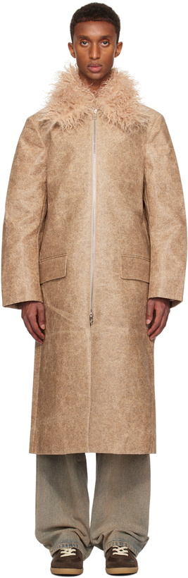 Photo: Eckhaus Latta Beige Fond Coat