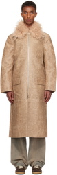 Eckhaus Latta Beige Fond Coat