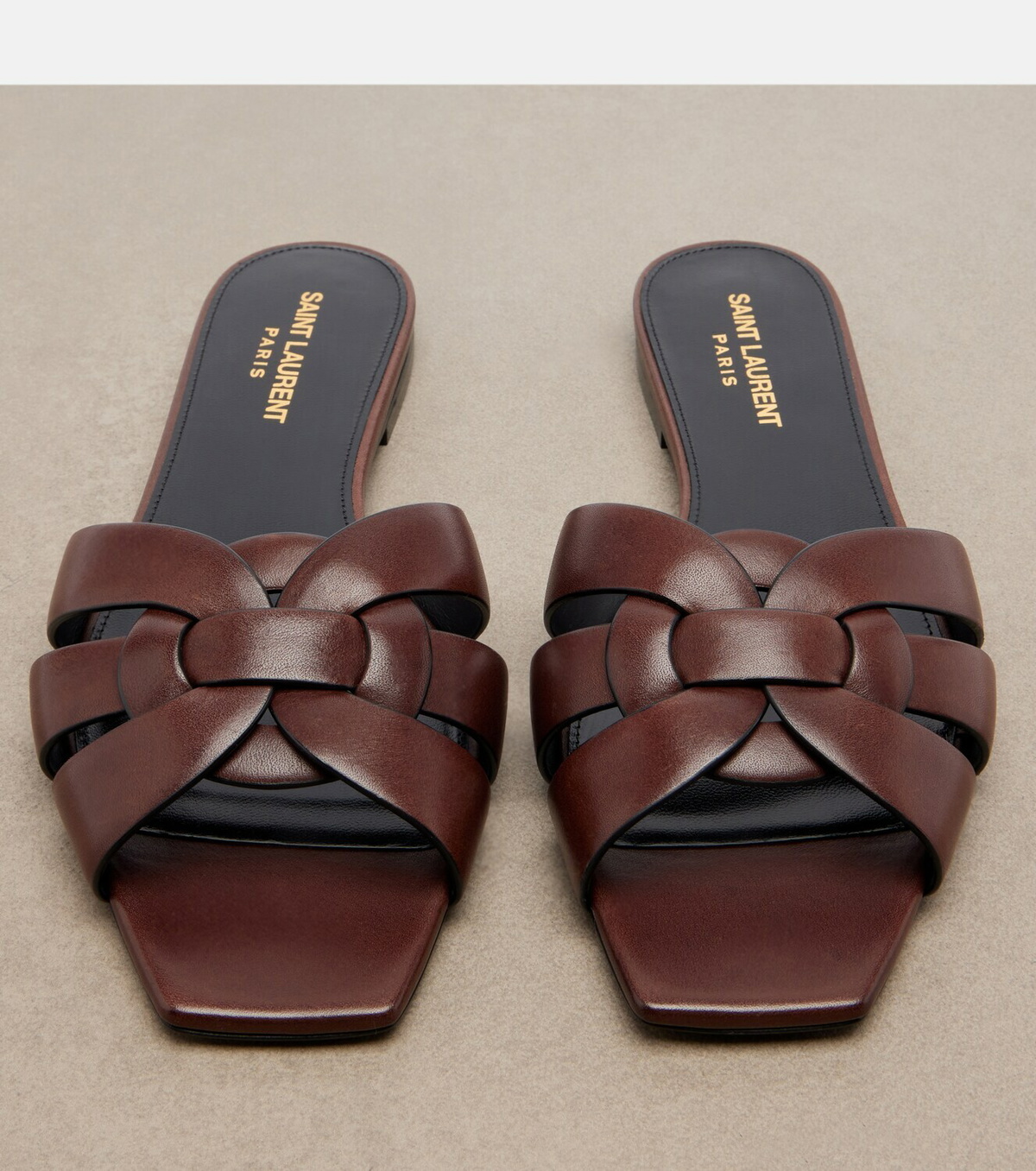 Saint Laurent Tribute leather sandals