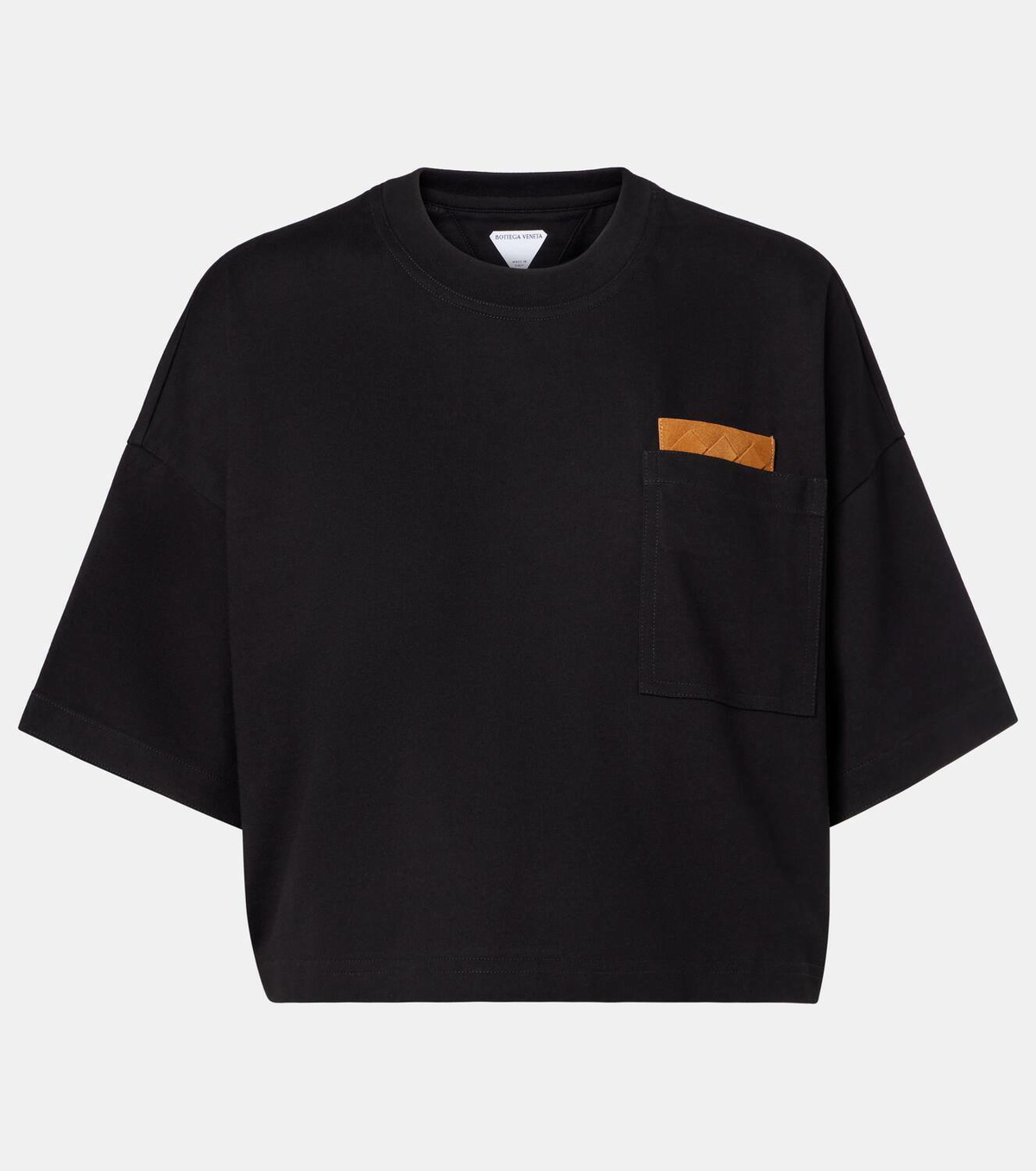 Bottega Veneta Cropped cotton jersey T-shirt
