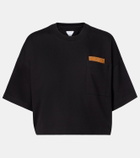 Bottega Veneta Cropped cotton jersey T-shirt