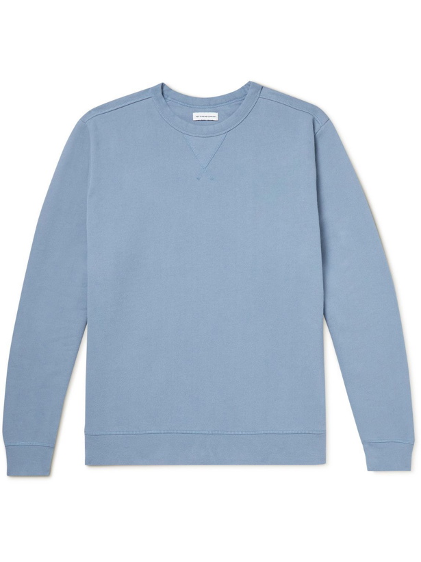 Photo: Pop Trading Company - Logo-Print Cotton-Jersey Sweatshirt - Blue