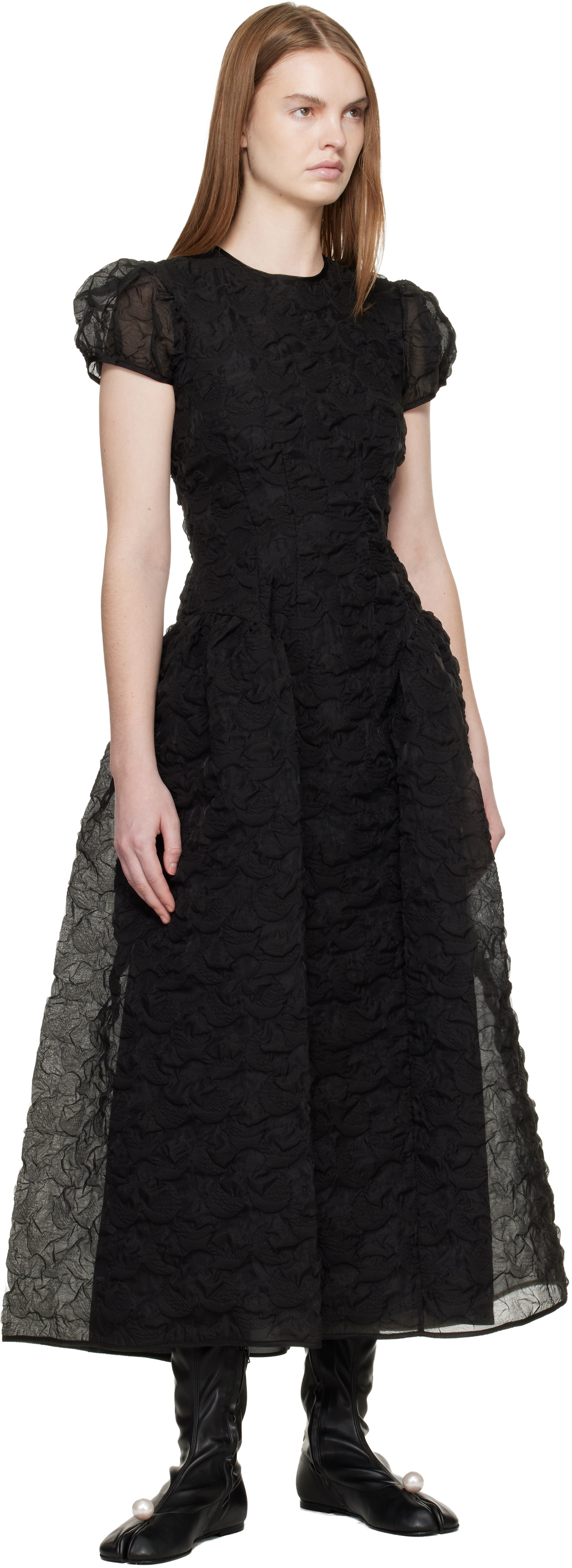 Cecilie Bahnsen Black CBcleopatra Midi Dress
