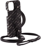 Versace Black & Grey 'La Greca' iPhone 12 Case