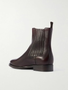 Brunello Cucinelli - Leather Chelsea Boots - Burgundy