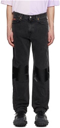 Martine Rose Black Relaxed-Fit Jeans