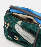 Loewe x Louis Wain Futurist Cat Puzzle tote bag