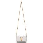 Versace White Virtus Shoulder Bag