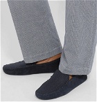 Loro Piana - Walk At Home Suede and Cashmere Slippers - Men - Navy