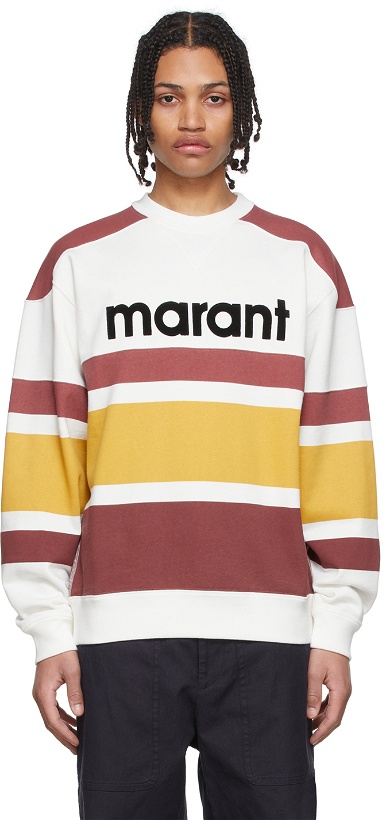 Photo: Isabel Marant Off-White Meyoan Colorblocked Sweatshirt