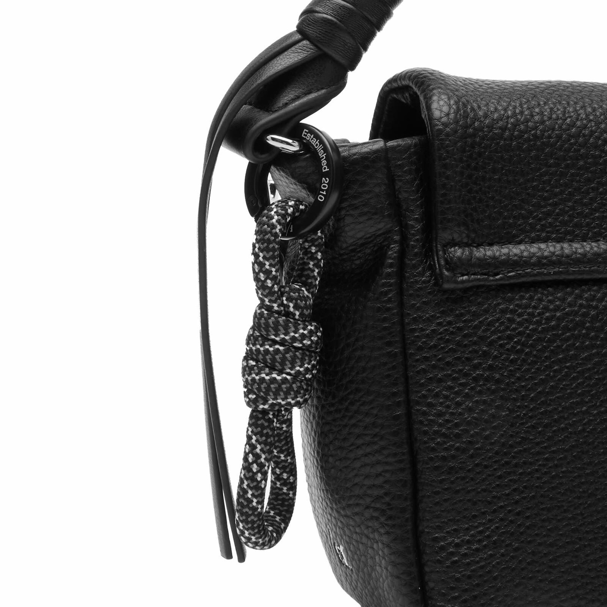 F/CE. Women's Tech Leather Mini Pouch Bag in Black 